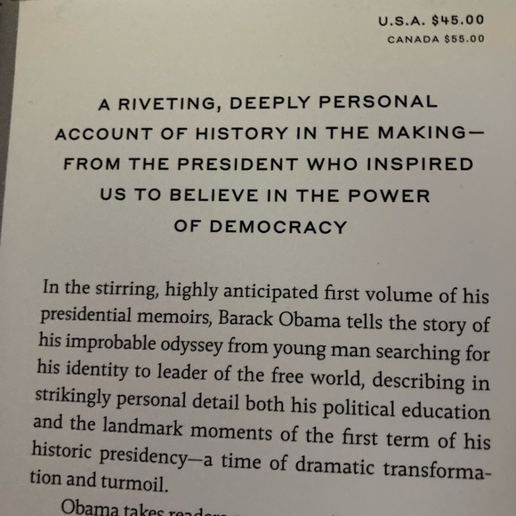 1st edition hardcover “A Promised Land” - Picture 3 of 3